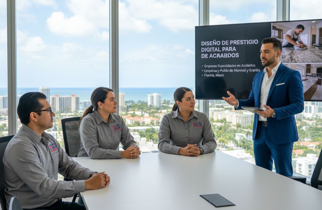 Pulido de Marca: El Diseño de Prestigio Digital para Servicios de Acabados Finos