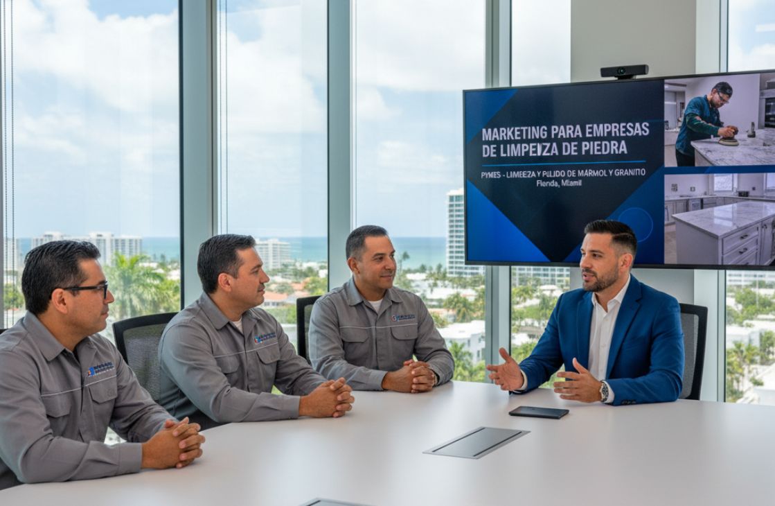 Brillo Profesional: La Estrategia de Visibilidad para Empresas de Limpieza de Piedra